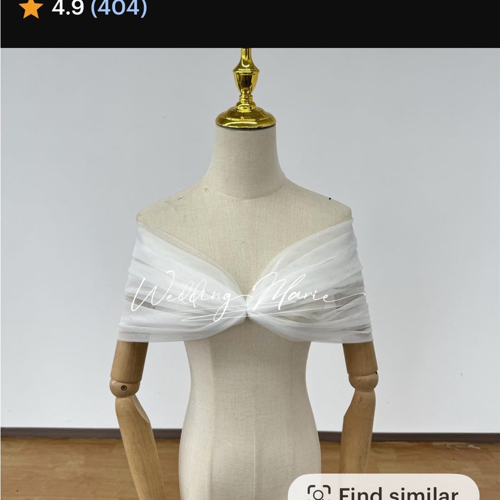 Ivory Off-Shoulder Wrap